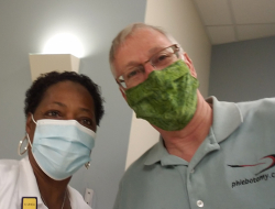 healthcare workers with masks