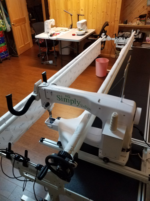 Long arm sewing machine