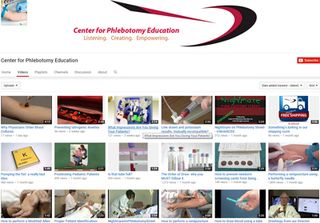 Center for Phlebotomy Education's YouTube screenshot