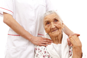 elderly female patient
