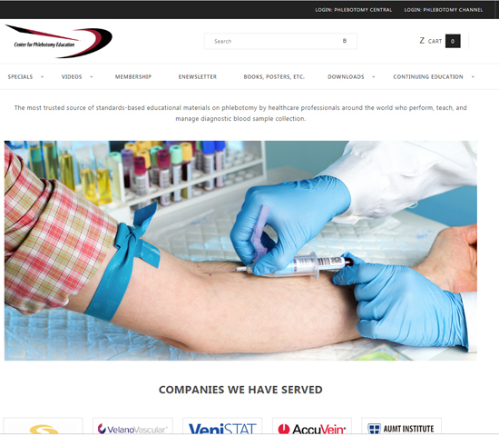 phlebotomy.com web site home page