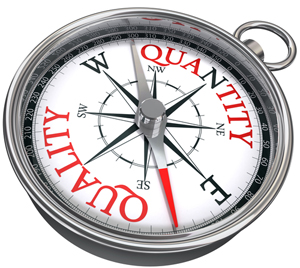 compass for quantity and quality